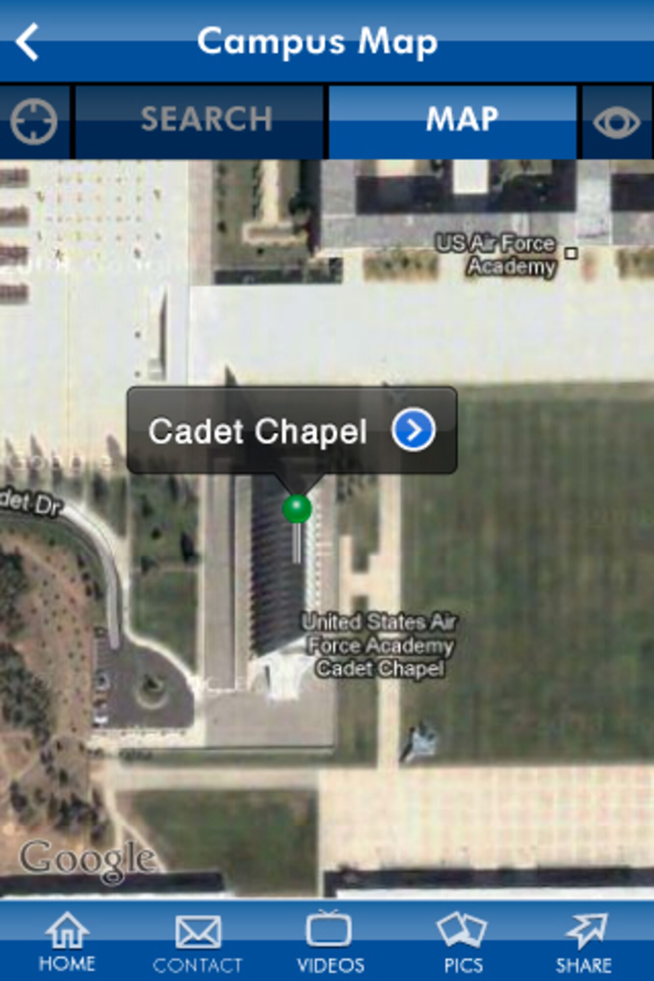 The U.S.Air Force Academy released an app Wednesday, April, 6, 2011.  The app is a free download available in the iTunes App Store and the Android Market.