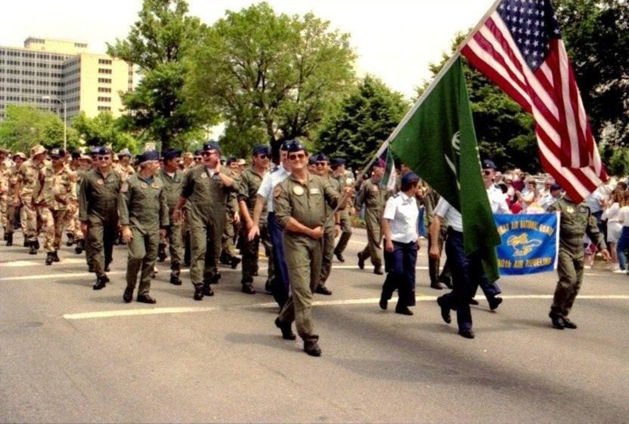 Topeka hosted an Armed Forces Day Parade in the early summer of 1991. The smiles on the faces of the 190th Gulf War veterans tell the story