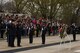 Gen. Col. Alexander Nikolyevich Zelin, Commander-in-Chief of the Russian Air Force and Maj. Gen. Darren W. McDew, Air Force District of Washington commander, salute the wreath at The Tomb of The Unknowns April 5, at Arlington National Cemetery, Arlington VA. The wreath laying ceremony honors all fallen service members. (U.S. Air Force photo by Senior Airman Christopher Ruano)