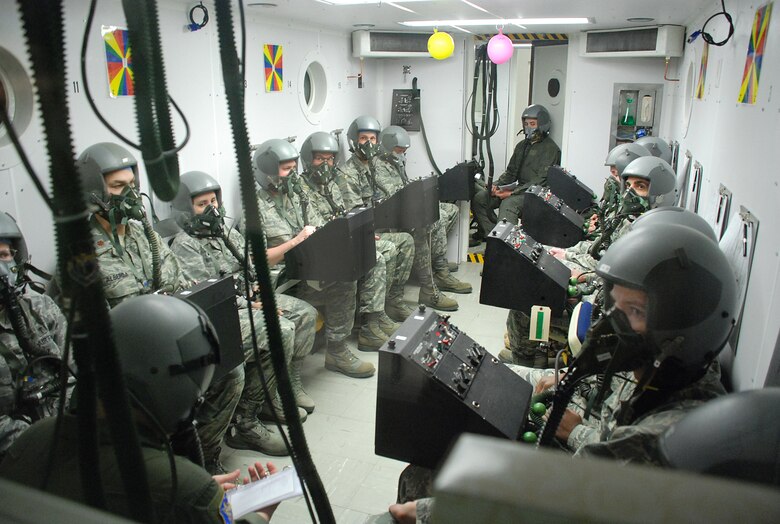 Altitude chamber training begins at the new 711th Human Performance