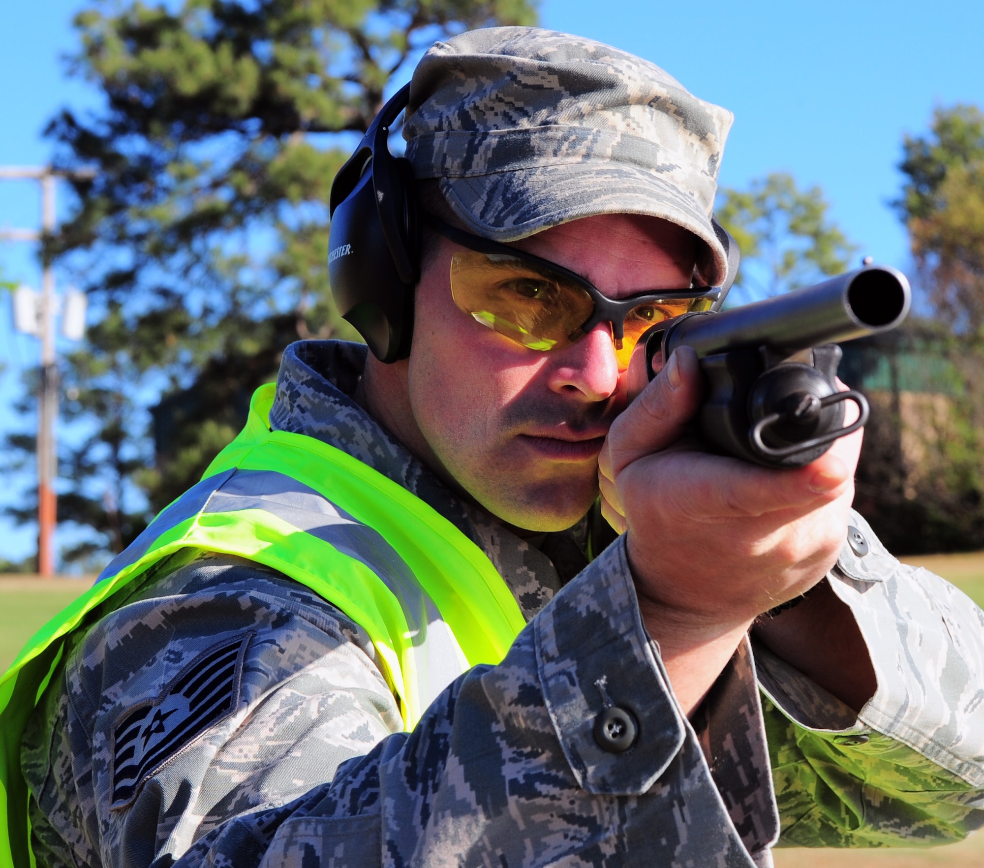 SHAW AIR FORCE BASE. S.C. -- Tech. Sgt. Dante Quintiliani, 20th Fighter Wing flight safety NCO, is the Warrior of the Week for the first week of April 2011. He is a member of the bird-aircraft strike hazard program that works to reduce the possibility of bird strikes on Shaw's airfield. (U.S. Air Force photo/Airman 1st Class Daniel Phelps)
