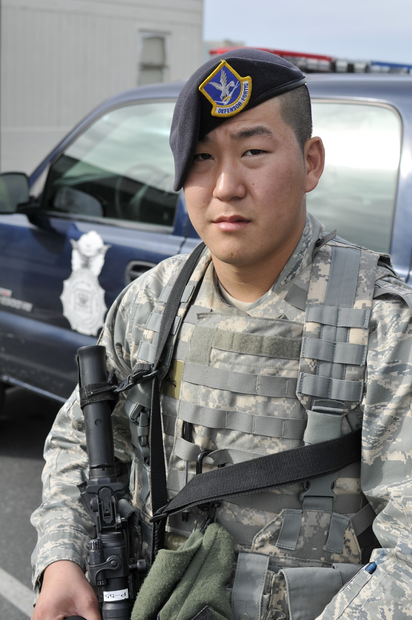 Senior Airman Jason Pak, 129th Security Forces Squadron, is featured as the April 2011 Portrait of a Professional. (Air National Guard photo by Staff Sgt. Kim Ramirez)