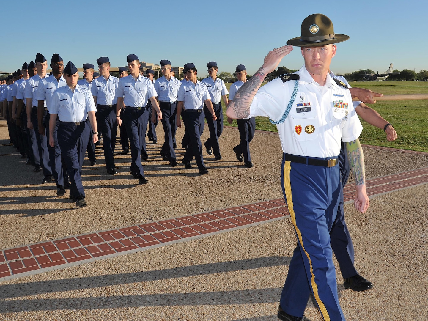 Army drill sergeant pushes BMT flight > Joint Base San Antonio > News