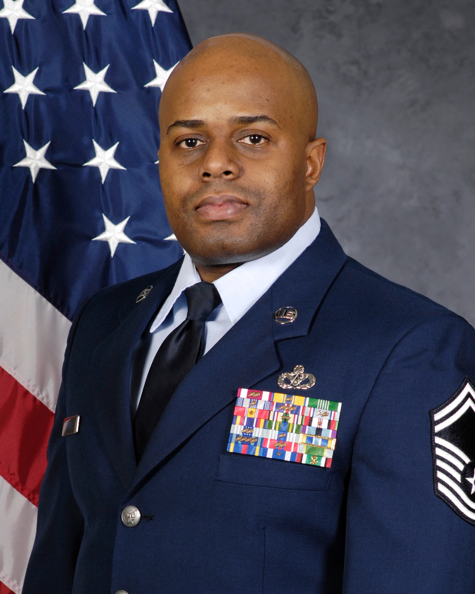 Senior Master Sgt. Patrick Jones, from the 375th Civil Engineer Squadron at Scott Air Force Base, Ill., was named the 2010 Air Mobility Command Senior NCO of the Year.  Sergeant Jones is the operations superintendent for the 375th CES at Scott AFB. According to his award information, during 2010 he directed 250 engineers, maintained more than 820 facilities, and managed $1.4 million budget.  He also led the snow recovery efforts that enabled Scott AFB personnel to accomplish their airlift tasking mission in support of multiple world-wide operations. “Additionally, he is the co-founder of the Louisiana teen program where he authored after school tutoring courses helping to keep more than 260 underprivileged youths off the streets.” (U.S. Air Force Photo)

