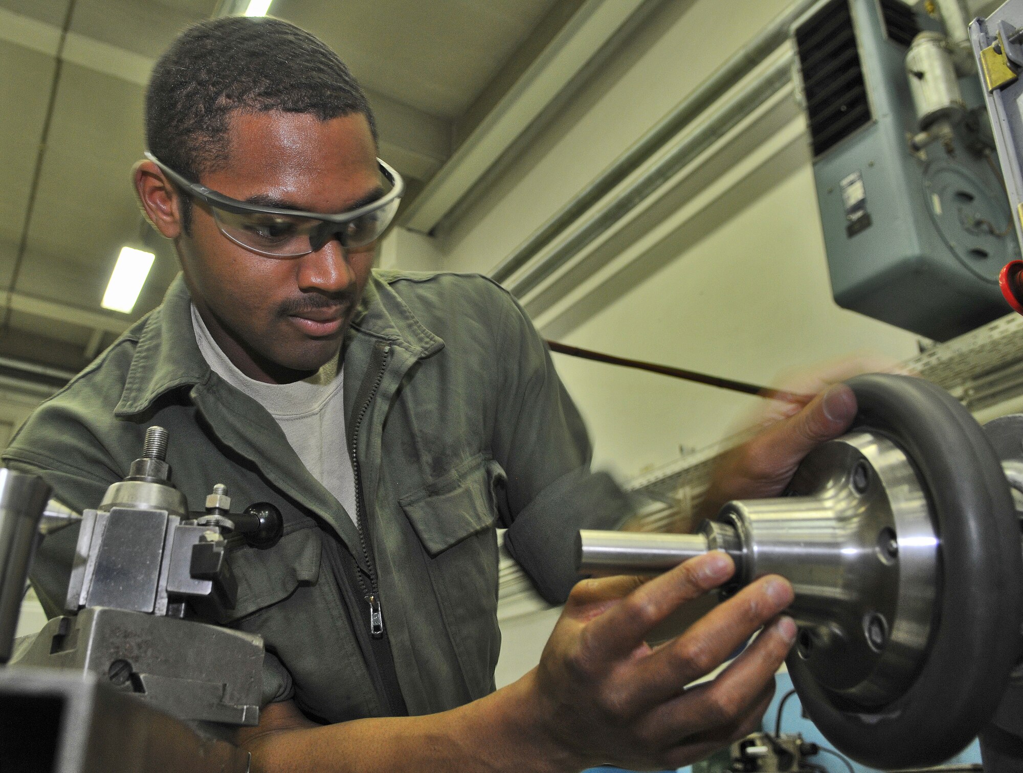 SPANGDAHLEM AIR BASE, Germany – Staff Sgt. Joshua E. Briscoe, 52nd Equipment Maintenance Squadron aircraft metals technology craftsman, is the Top Saber Performer for the week of April 8-14. (U.S. Air Force photo/Senior Airman Nick Wilson)