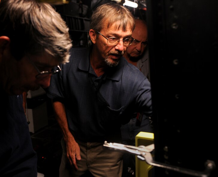 MOODY AIR FORCE BASE, Ga.-- Tim Martin, 23rd Maintenance Group, Air Force engineering technical support, assists in the design layout of the new loadmaster crashworthy seat April 7. The new seat will be mounted to the aircraft’s frame for more stability and allow the loadmaster to accomplish their mission from a safe seat. (U.S. Air Force photo/Airman 1st Class Benjamin Wiseman)(RELEASED)