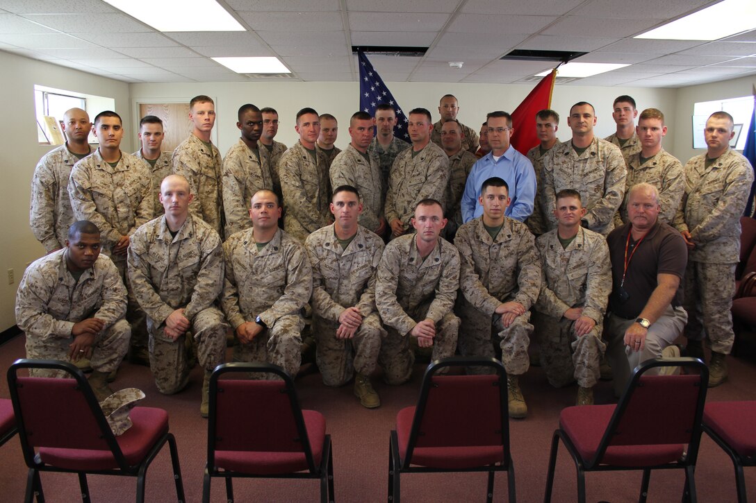FRONT ROW LEFT TO RIGHT: Sgt Mincey, Cpl Elledge, Sgt Amador, SSgt Schoebel, SSgt Hendrick, Sgt Duran, Sgt Weber, Mr. Ralph Cook::r::::n::::r::::n::BACK ROW LEFT TO RIGHT: Sgt George, Cpl Orozco, SSgt Gaede, Sgt Morris, Sgt Buckner, SSgt Allensworth, Sgt Opper, GySgt Mundy, SSgt Potts, SFC Liegey, Sgt Dobbins, GySgt Walcott, Cpl Castillo, GySgt Jeffords, Mr. Daryl Reeves, Cpl Bevill, GySgt Rodriguez, Cpl Brockmeier, Sgt Rose.::r::::n::::r::::n::NOT PICTURED: Sgt Harris and Sgt Shore