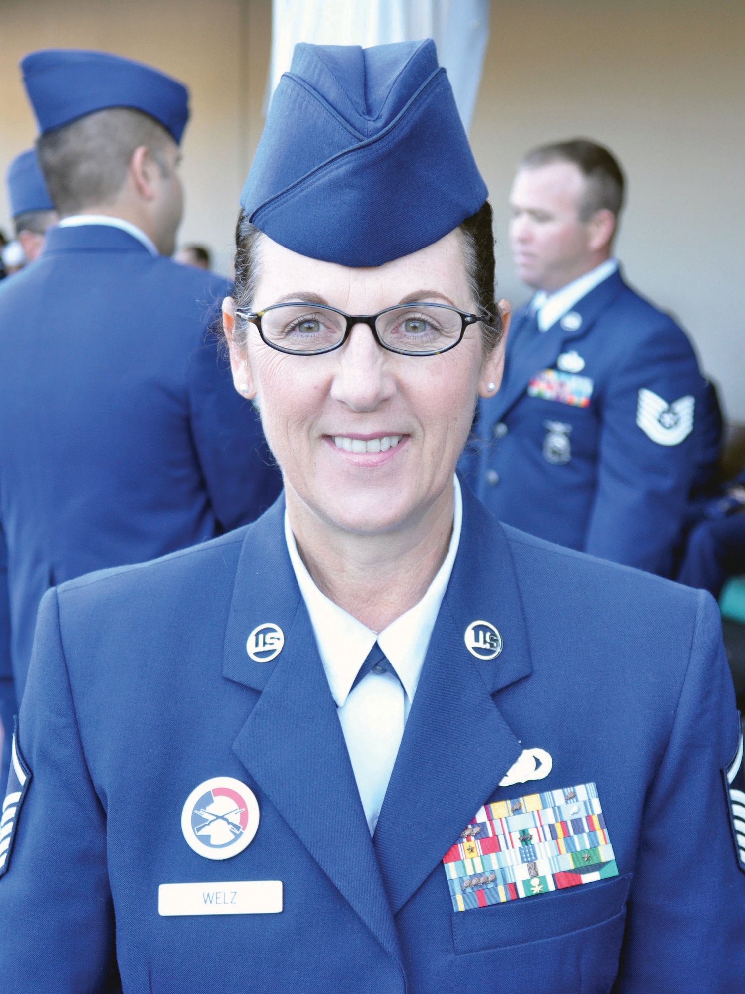 Master Sgt. Linda E. Welz, 452 Air Mobilitly Wing Public Affairs Superintendent.  (U.S. Air Force photo/Valerie Palacios)