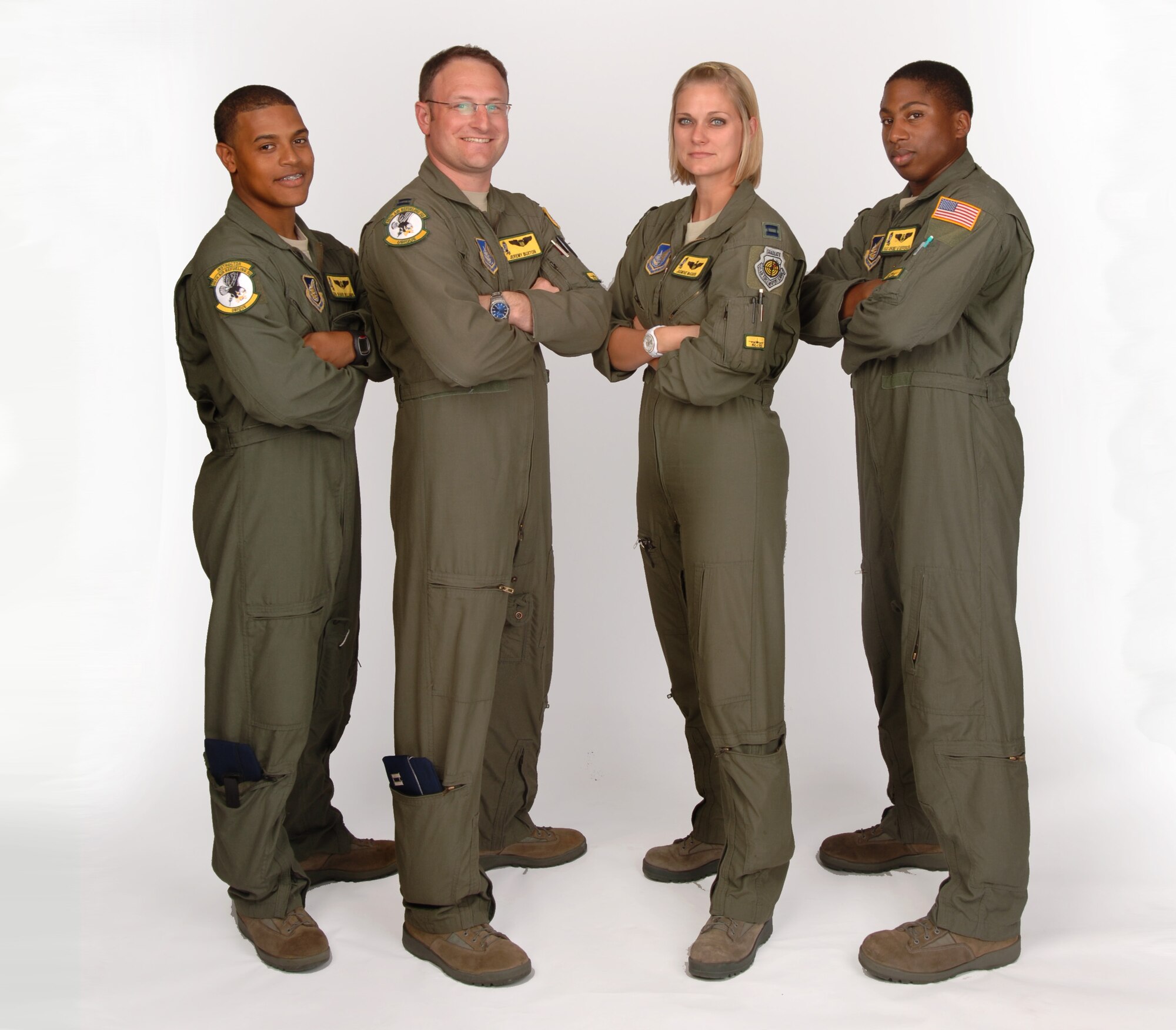 The 96th Air Refueling Squadron's Rodeo team will be commanded by Capt. Jasmine McCann. Also flying with Captain McCann, will be Capt. Jeremy Buxton, Staff Sgt. Jerome Jefferson and Senior Airman Shane Williams. The team will compete and the 2011 biennial Air mobility Command Rodeo held at Joint Base Lewis-McChord July 22nd to the 31st. (U.S. Air Force Photo/David Underwood)