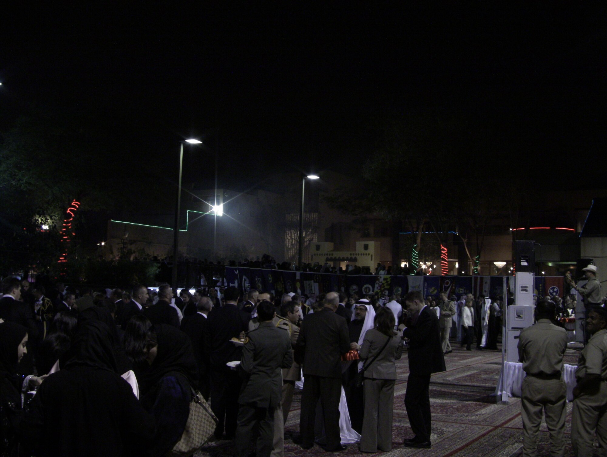 International crowd of over 1,100 gather to celebrate National Day hosted by the U.S. Ambassador to the Kingdom of Saudi Arabia. (U.S. Air Force photo by Master Sgt. Karl Bradley)