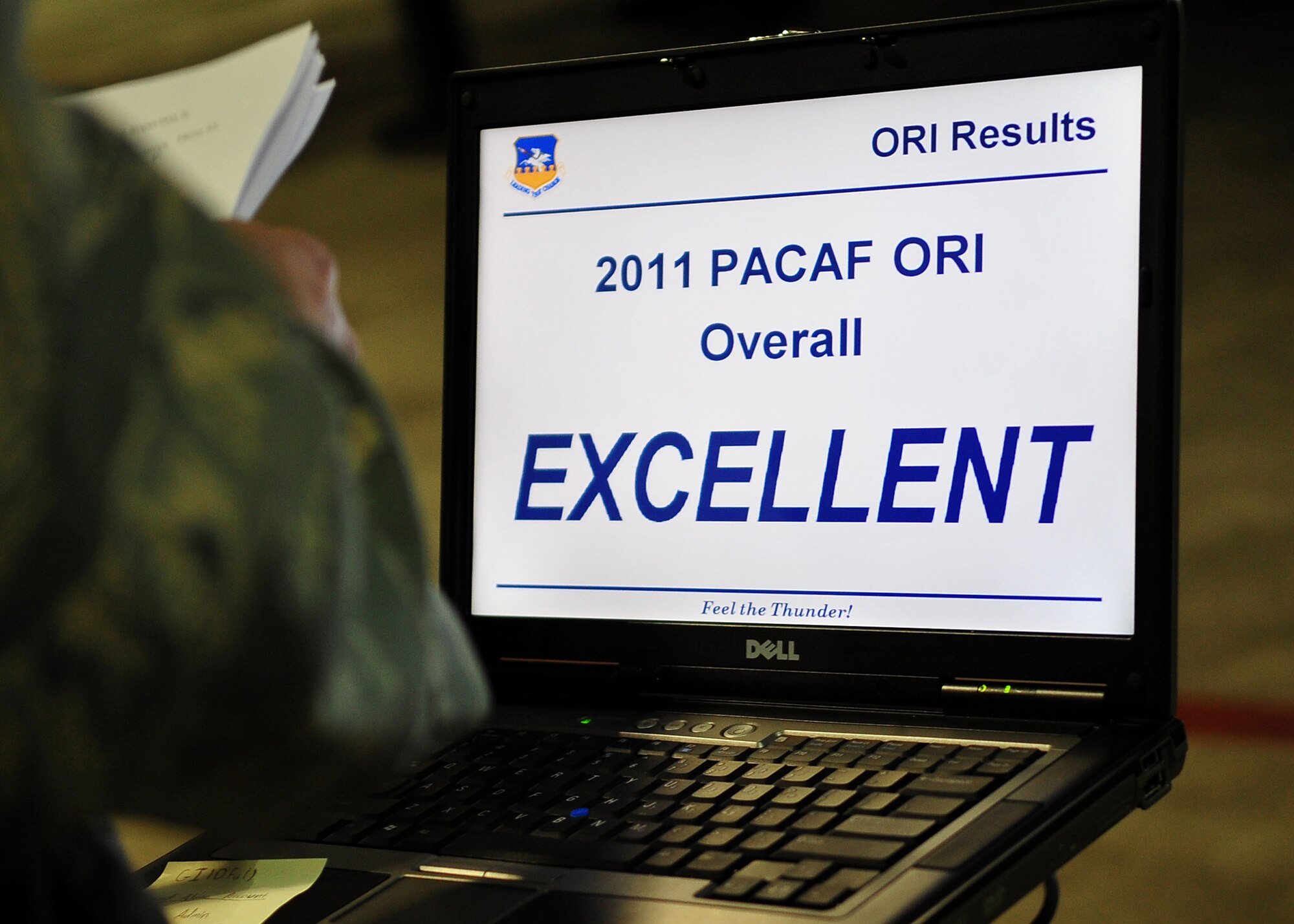 The 51st Fighter Wing earned an excellent rating during the 2011 Korea Pacific Air Forces Command Operational Readiness Inspection.  The inspection began April 3 and concluded April 7.  (U.S. Air Force Photo by Senior Airman Evelyn Chavez)