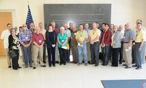 LAUGHLIN AIR FORCE BASE, Texas – A group of civic leaders from Del Rio as well as members of Laughlin’s leadership pose for a picture after touring the Center for the Intrepid at San Antonio’s Brooke Army Medical Center April 11. The group also visited the Fisher House and the Warrior and Family Support Center while at BAMC. (U.S. Air Force photo by Airman 1st Class Blake Mize)