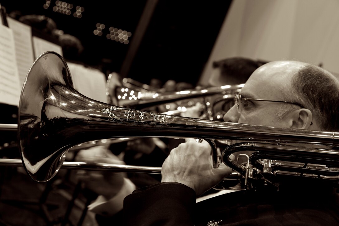 SSgt Scott Dunn performs with the Band of the Midwest at the 2011 IMEA Opening Gala Concert
