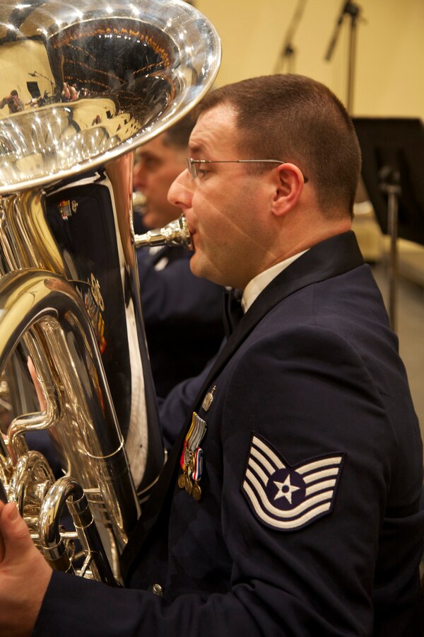 TSgt Jack Kinsella performs with the band at the 2011 IMEA Opening Gala Concert
