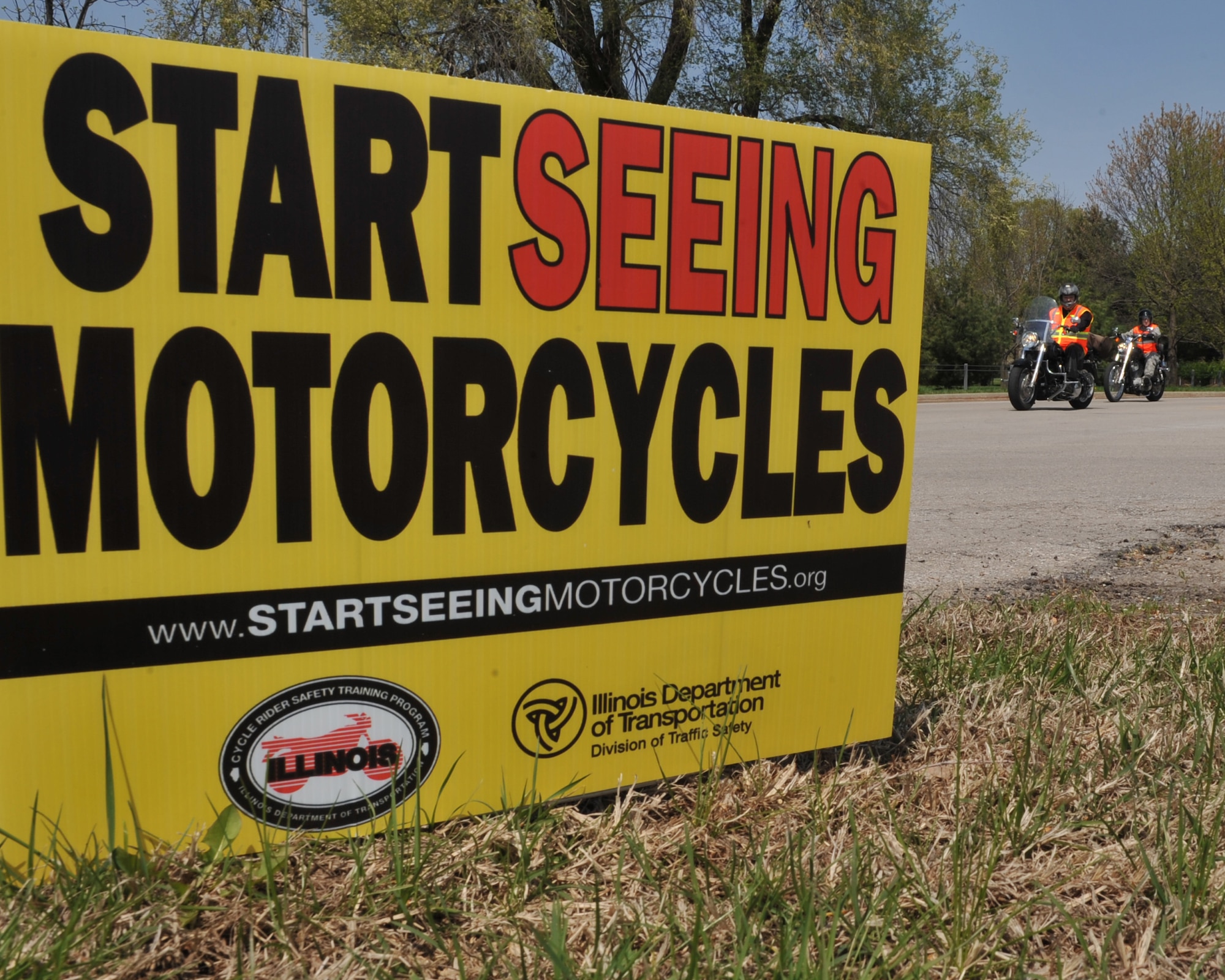Motorcycle Safety Day brought riders and vendors together at Scott Air Force Base, Ill., April 14, 2011. The vendors showed off their gear, motorcycles, and clubs while the motorcyclists were able to learn more about products and safety.  (U.S. Air Force photo/Senior Airman Tristin English)