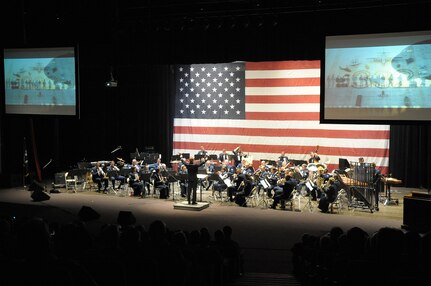 The Air Force Band of the West performs April 13 at  Laurie Auditorium in San Antonio during the Fiesta in Blue Concert.  Musicians from the Band of the West perform around the world to communities and in support of deployed men and women. (U.S. Air Force photo/Joel Martinez)