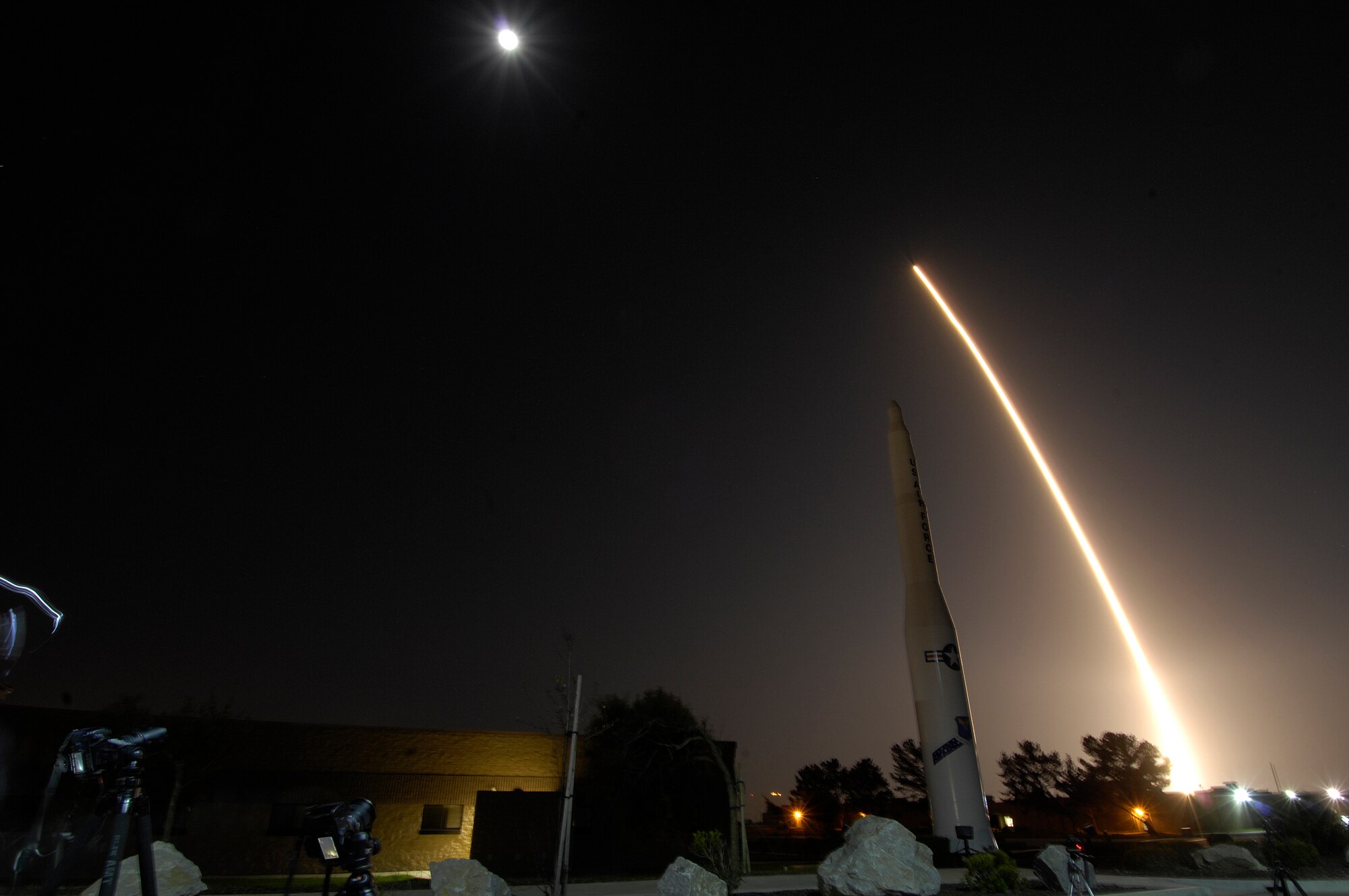 VANDENBERG AIR FORCE BASE, Calif. - Team Vandenberg launched an Atlas V from Space Launch Complex-3 here April 14 at 9:24 p.m. PDT. It was the fourth Atlas V processed at Vandenberg and the 605th overall Atlas mission in U.S. history. (U.S. Air Force photo/Senior Airman Lael Huss)
