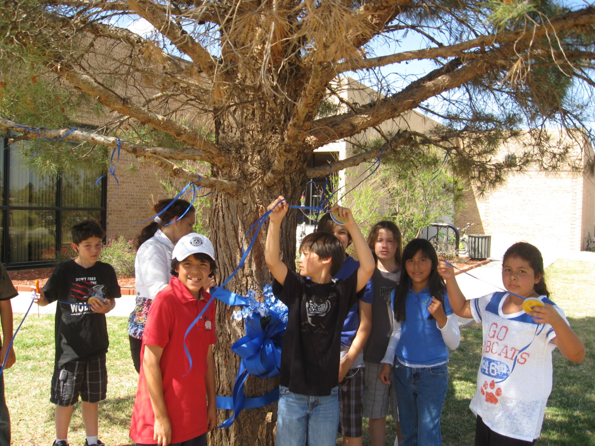 DYESS AIR FORCE BASE, Texas -- April is Child Abuse Prevention Month and the Month of the Military Child. The Blue Ribbon campaign started with a Virginia grandmother named Bonnie Finney in 1989 when Ms. Finney’s three-year-old grandson, Michael “Bubba” Dickenson’s battered body was found at the bottom of a canal.