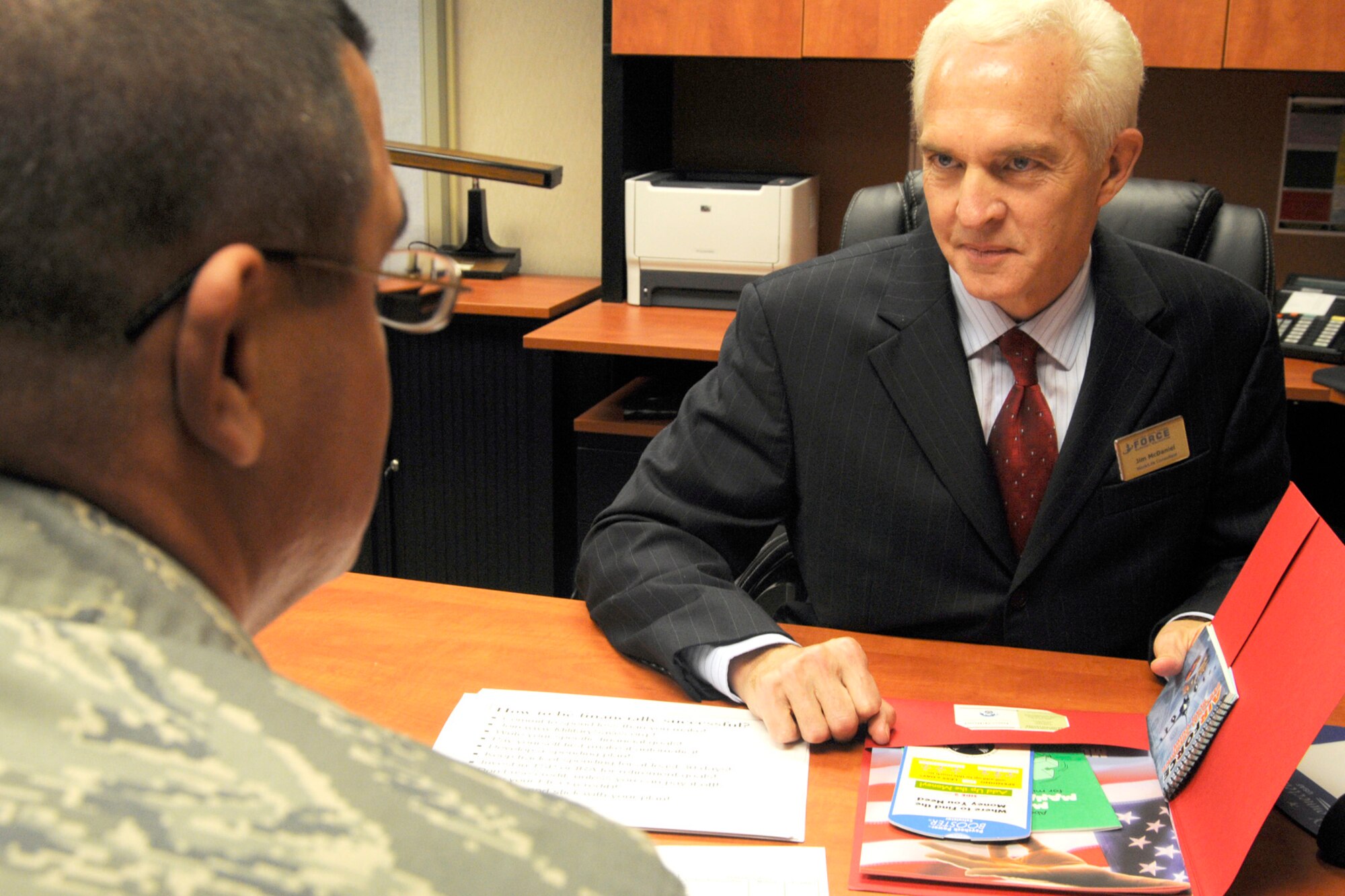 Airmen can get help on how to save more efficiently and invest extra money by visiting the Airman & Family Readiness Center. The A&FRC offers classes, financial programs and one-on-one counseling.(Photo by Tech. Sgt. Chyrece Campbell)