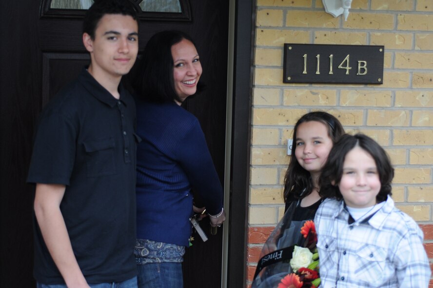 A military family moves into the a newly renovated house on RAF Alconbury. The renovation was part of a $15 million military construction project in process at the base. The Annual Overseas Housing Allowance Utility/Recurring Maintenance Survey is happening now.  Go to http://www.defensetravel.dod.mil/ss/wsb.dll/s/eg4e to participate. All service members who reside in privately leased quarters and are receiving OHA are required to complete this survey. The fullest participation possible in this survey is essential as the utility/recurring maintenance allowance for the UK will be updated based on the results of this survey. (Courtesy Photo)


