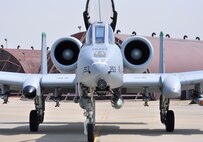 The last two A-10C Thunderbolt II aircraft return to the Korean Peninsula from Exercise COPE TIGER/Balikatan deployment on April 21, 2011. This occasion marks the first time that all A-10C model aircraft assigned to Osan AB ROK have been on the Korean Peninsula at the same time. The A-10C's primary mission is to provide lethal, precision firepower in any potential close air support scenario. (U.S. Air Force photo/Staff Sgt. Chad Thompson)