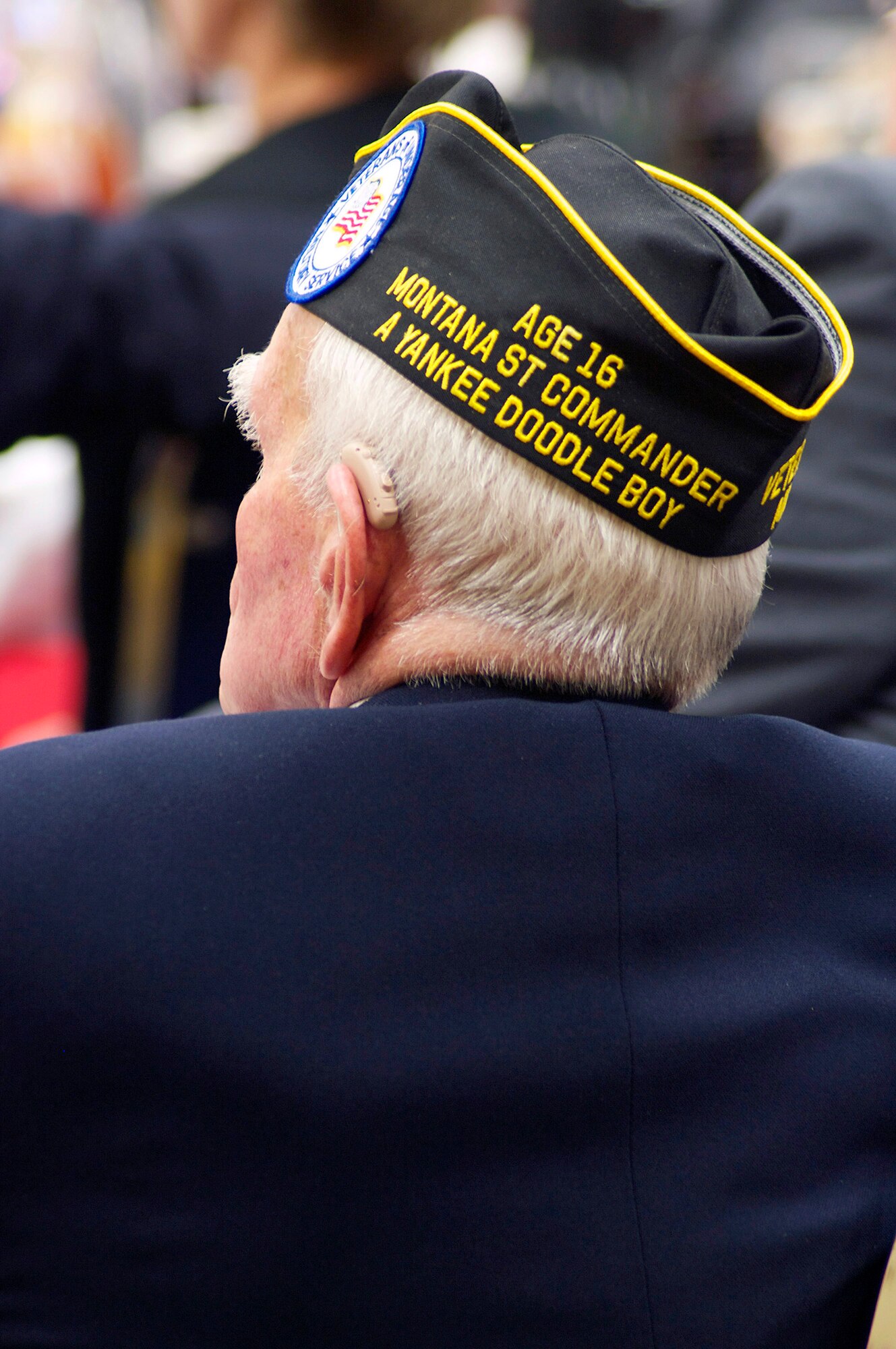 A member of the Veterans of Underage Military Service attends the 19th annual VUMS meeting in Cheyenne, Wyo., April 14. (Photo by Christine Kronz)