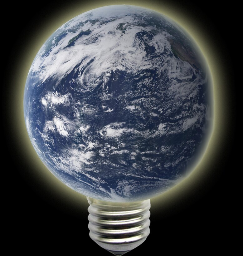 With April 22 marked as Earth Day 2011, Airmen are encouraged to look for ways they can conserve energy in everyday life. (U.S. Air Force graphic by Senior Airman Jarad A. Denton) 