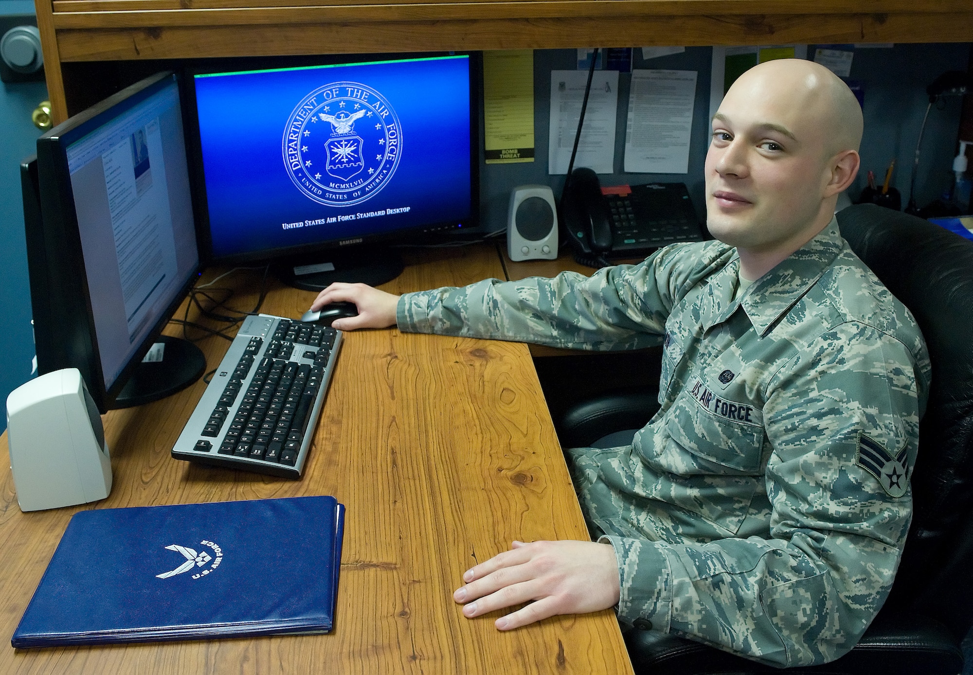 Senior Airman Philip Smith, Airman of the Week April 29, 2011 (U.S. Air Force photo by Steve Kotecki)