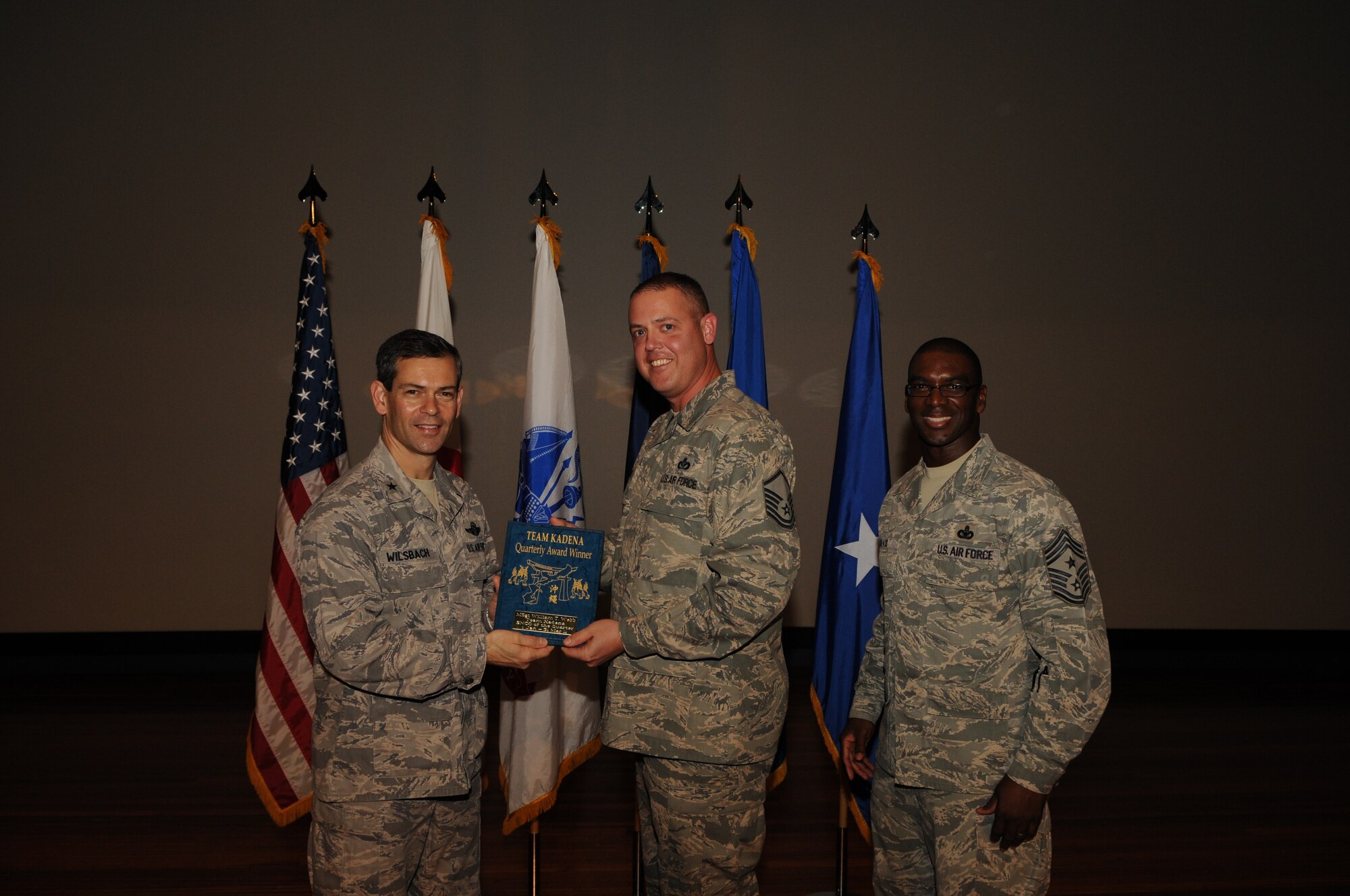 Master Sgt. William T. Webb, Det 1, 554th RED HORSE Squadron, was named Team Kadena SNCO of the Quarter. (U.S. Air Force Photo/ Airman 1st Class Jarvie Z. Wallace)