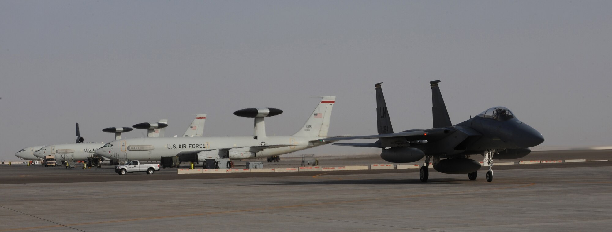 The 493rd Expeditionary Fighter Squadron's F-15Cs, deployed from RAF Lakenheath, United Kingdom, arrived in Southwest Asia April 9, 2011 to enhance regional partnerships, support regional security exercises and demonstrate a continued commitment to regional stability. The F-15C is considered among the most successful modern fighters with over 100 aerial combat victories with no losses. (U.S. Air Force photo by Senior Airman Maynelinne De La Cruz) 