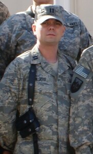Capt. Joshua Childers is deployed to NATO Training Mission Afghanistan Headquarters, CJ1 Directorate from Air Combat Command Protocol, serving as the officer in charge of Strength Management and Accountability. Captain Childers is in charge of manning documents for NATO Training Mission-Afghanistan and Combined Security Transition Command-Afghanistan which compromises more than 6,000 U.S. military, Coalition Forces, and civilians supporting the Afghan National Army and Afghan Security Forces training programs. He's also charged with accountability of U.S. and Coalition forces within the command, tracking physical location of all assigned personnel in the command for the commanding general at 76 locations throughout Afghanistan. (Courtesy photo)
