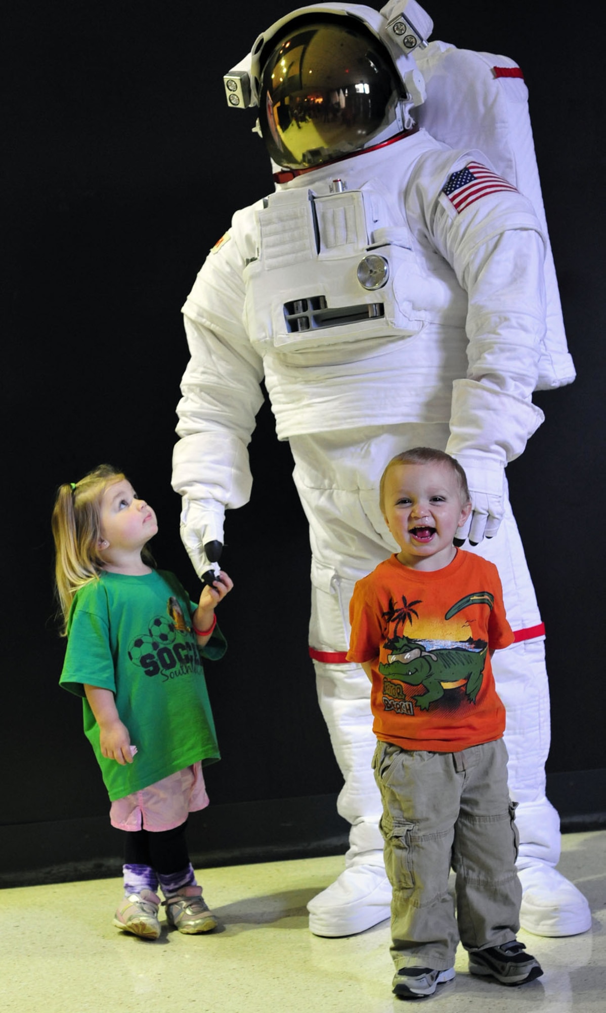 DAYTON, Ohio (04/2011) -- Visitors of all ages enjoyed learning about space during Family Day at the National Museum of the U.S. Air Force. (U.S. Air Force photo)