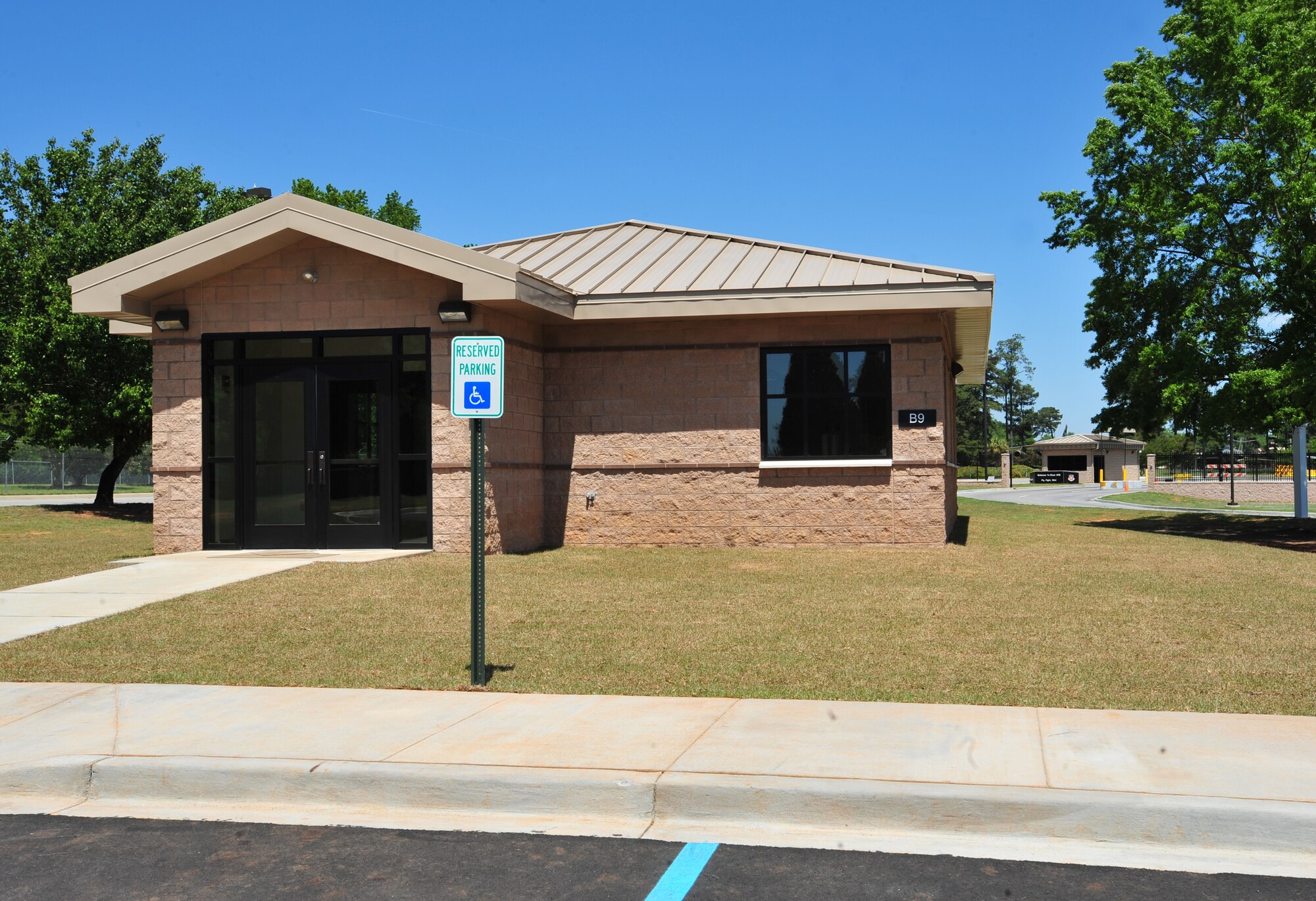 SHAW AIR FORCE BASE, S.C.- The new Visitor's Center is finished and the ribbon cutting will be May 10. (U.S. Air Force photo/Airman 1st Class Tabatha Duarte (Released))