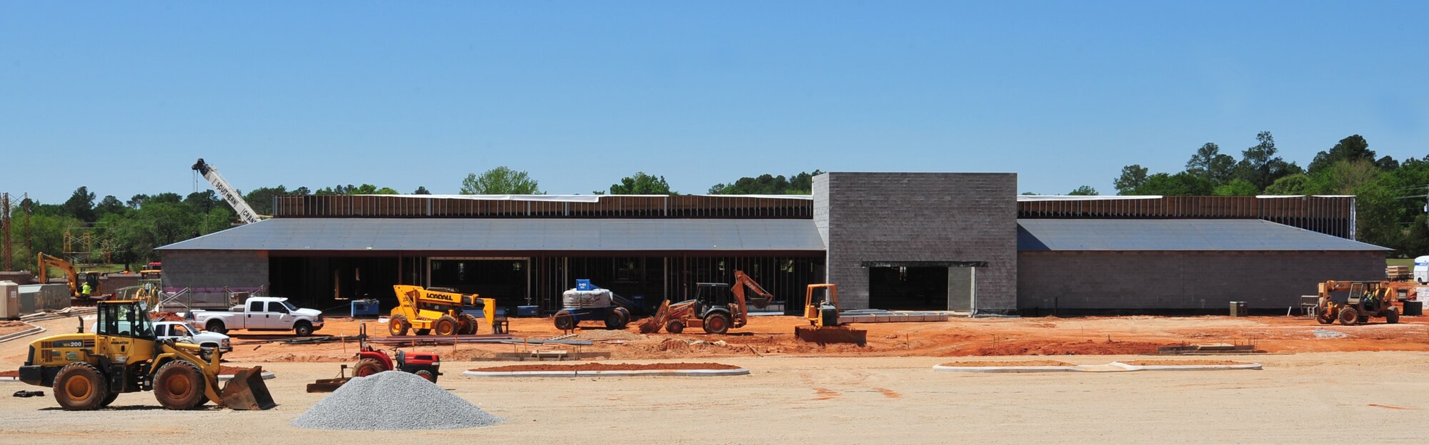SHAW AIR FORCE BASE, S.C.- The new Army and Air Force Exchange Service is going to be about 80, 000 square feet and is scheduled to be finished Oct. 20, 2011.(U.S. Air Force photo/Airman 1st Class Tabatha Duarte (Released))