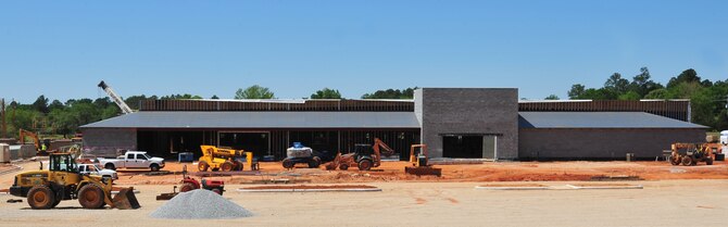 SHAW AIR FORCE BASE, S.C.- The new Army and Air Force Exchange Service is going to be about 80, 000 square feet and is scheduled to be finished Oct. 20, 2011.(U.S. Air Force photo/Airman 1st Class Tabatha Duarte (Released))