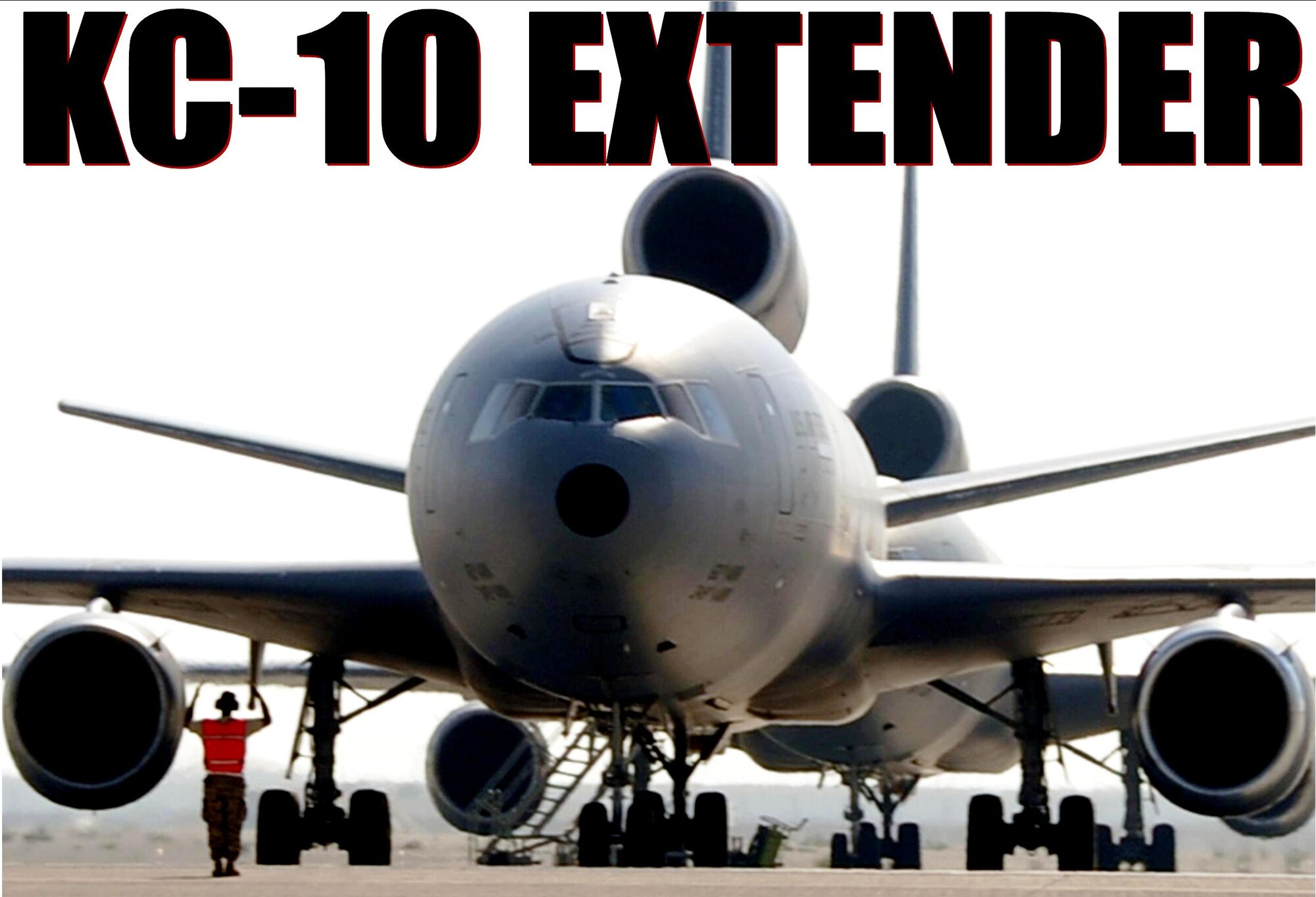 The KC-10 Extender is an Air Mobility Command advanced tanker and cargo aircraft designed to provide increased global mobility for U.S. armed forces. Although the KC-l0's primary mission is aerial refueling, it can combine the tasks of a tanker and cargo aircraft by refueling fighters and simultaneously carry the fighter support personnel and equipment on overseas deployments. The KC-10 is also capable of transporting litter and ambulatory patients using patient support pallets during aeromedical evacuations. (U.S. Air Force Photo Illustration/Master Sgt. Scott T. Sturkol) 
