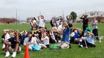 Westover hosted approximately 170 students from local high schools, including 15 Springfield middle school students, as part of the fourth annual Hispanic Youth Leadership Symposium (HYLS) held on the base April 27. The students participated in events including performing military first aid, marching in formation, touring a C-5 jet, and launching model rockets. The goal of HYLS is to reach out to Hispanic youth who have the potential to make a difference and become future leaders. (US Air Force photo/Master Sgt. Andrew Biscoe)