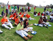 Westover hosted approximately 170 students from local high schools, including 15 Springfield middle school students, as part of the fourth annual Hispanic Youth Leadership Symposium (HYLS) held on the base April 27. The students participated in events including performing military first aid, marching in formation, touring a C-5 jet, and launching model rockets. The goal of HYLS is to reach out to Hispanic youth who have the potential to make a difference and become future leaders. (US Air Force photo/Master Sgt. Andrew Biscoe)