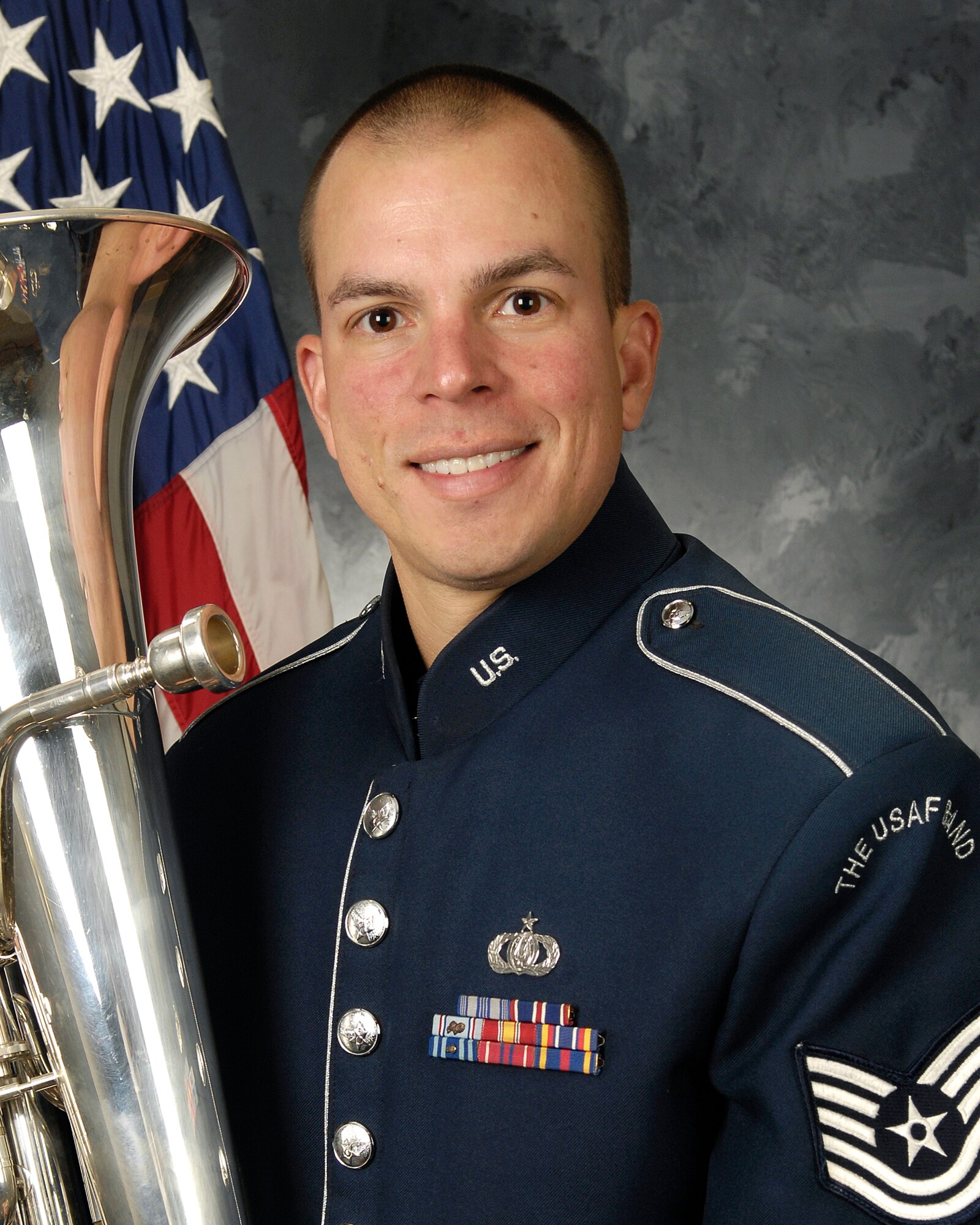 Tech. Sgt. Joe Bello of The USAF Band Ceremonial Brass