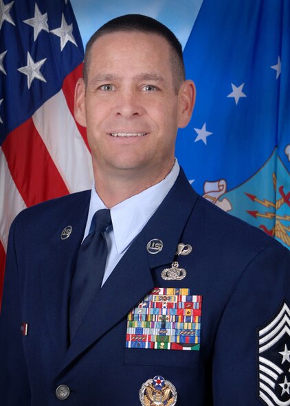 Chief Larry Malcom, 2nd Bomb Wing command chief