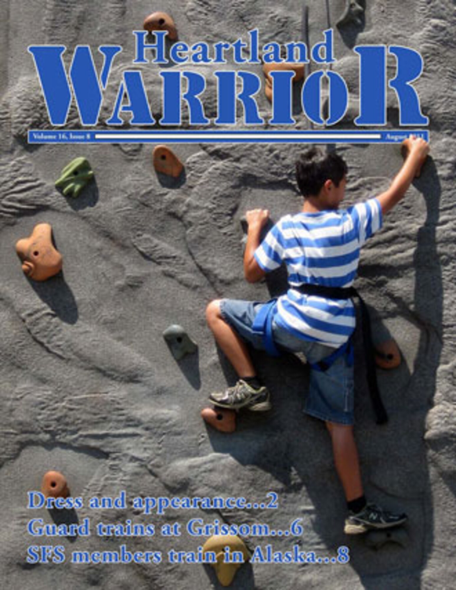 GRISSOM AIR RESERVE BASE, Ind., --  The Heartland Warrior is the official E-paper of the 434th Air Refueling Wing at Grissom ARB. The August issue contained eight pages of news, photos and information. (U.S. Air Force graphic)
