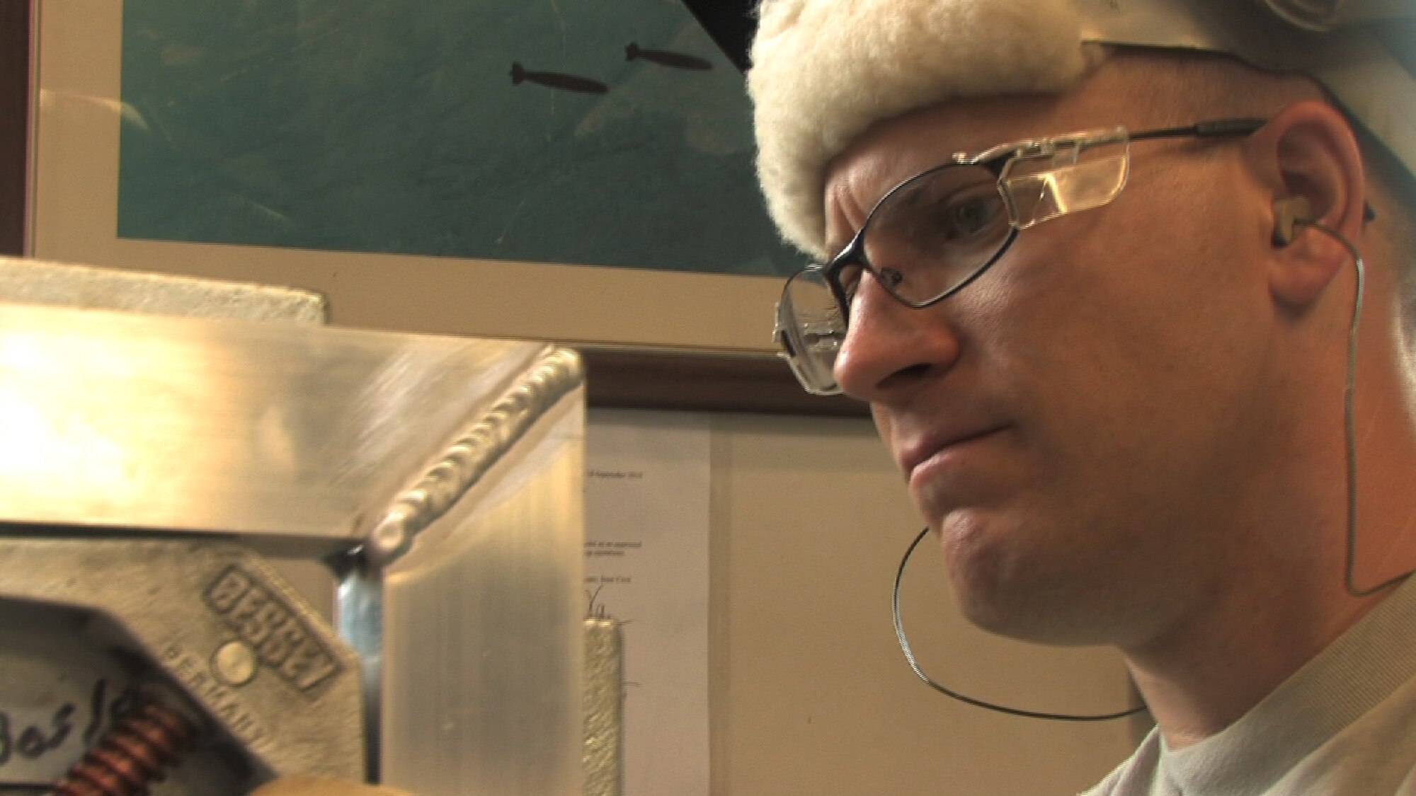 Staff Sgt. David Larva, 934th aircraft metal technologist, welds a Civil engineer gate door while on seasoning training.  Seasoning training gives Reservists who are recent technical school graduates the chance to receive on the job training for up to 90 days. (Air Force Photo/Wendy Cormier) 