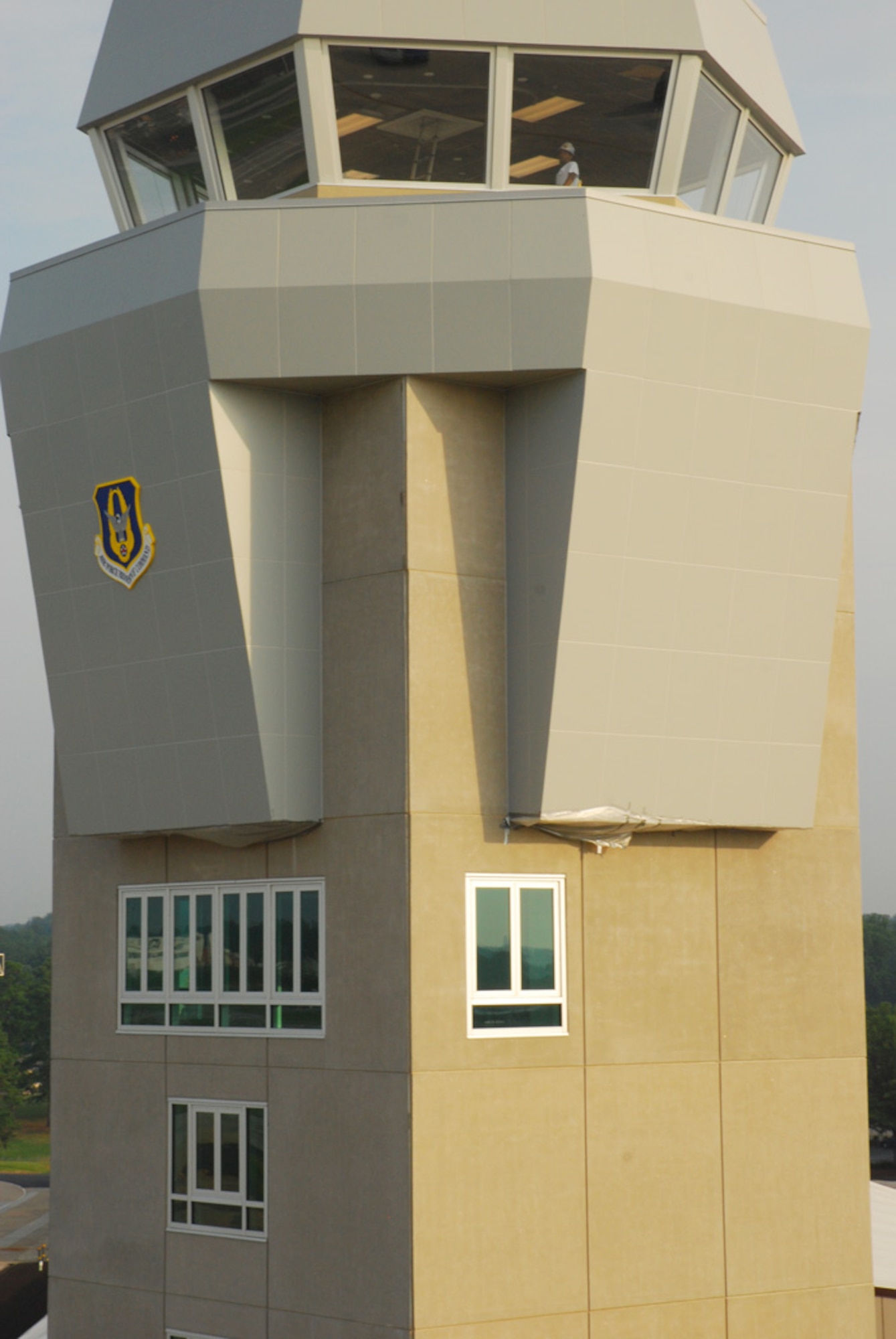 A larger top cab was designed to provide more space for equipment and provide an enhanced capacity for upgrading communication capabilities. The old tower, built in the 1950s, underwent small renovations on the top cab in the 1980s. The new tower is scheduled to begin operations August 1. 