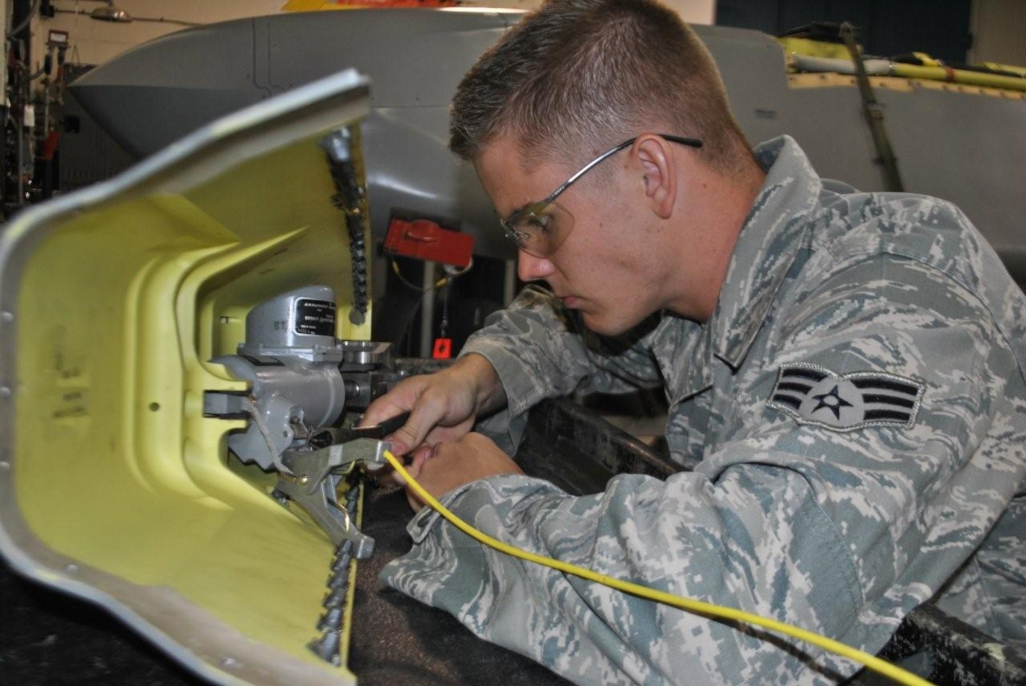 MINOT AIR FORCE BASE, N.D. -- Senior Airman Peter Bailey, 17th Munitions Squadron space and missile systems electronics maintainer, is one Airman here who has proven his dedication to his job by providing innovative ways to ensure maintenance efficiency in his career field. Via the Innovative Development through Employee Awareness program, Bailey submitted 5 proposals, which were approved, and were key in ensuring a more resourceful and efficient work environment. (Courtesy Photo)




