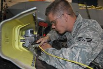 MINOT AIR FORCE BASE, N.D. -- Senior Airman Peter Bailey, 17th Munitions Squadron space and missile systems electronics maintainer, is one Airman here who has proven his dedication to his job by providing innovative ways to ensure maintenance efficiency in his career field. Via the Innovative Development through Employee Awareness program, Bailey submitted 5 proposals, which were approved, and were key in ensuring a more resourceful and efficient work environment. (Courtesy Photo)




