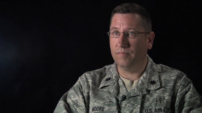 DAVIS-MONTHAN AIR FORCE BASE, Ariz. - Lt. Col. Brian Moore, 355th Medical Operations Squadron commander, tells the story of his time as a White House medical officer during the attacks on Sept. 11. (Courtesy photo)