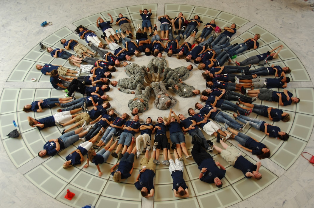 Delegates and counselors at Freedom Academy took a tour of the state Capitol building as part of Freedom Academy.  Students learned about the state legislature and being a government leader. (U.S. Air Force photo by Airman 1st Class Emily Hulse)