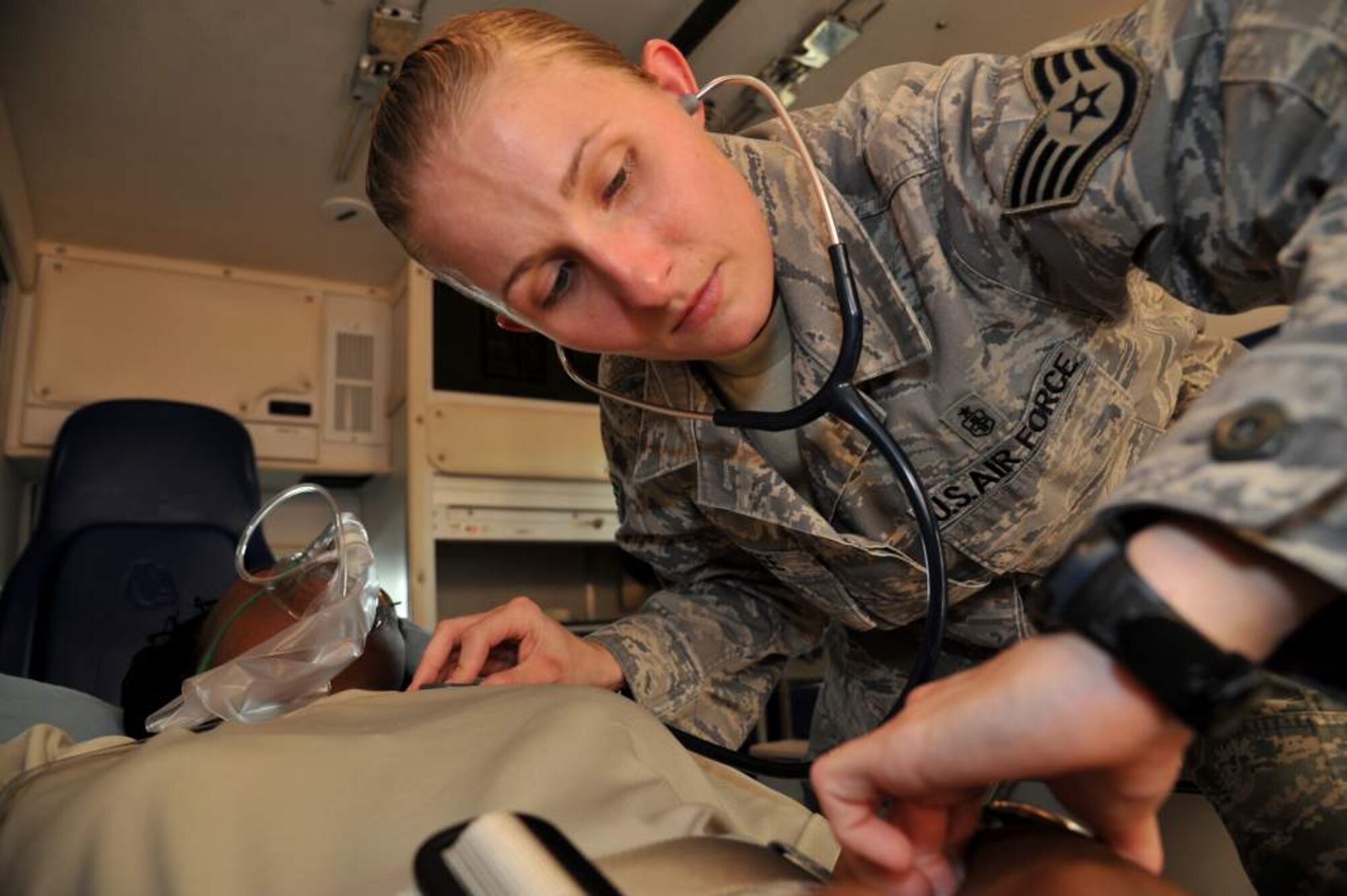 Staff Sgt. Tiffani McKee is deployed from the 61st Airlift Squadron, Little Rock Air Force Base, Ark. (U.S. Air Force photo by Master Sgt. Carlotta Holley)