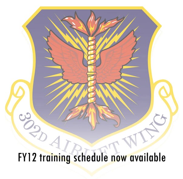 The 302nd Airlift Wing recently announced the Fiscal Year 2012 training schedule for its assigned Air Force Reservists. (U.S. Air Force graphic/Staff Sgt. Stephen J. Collier)
