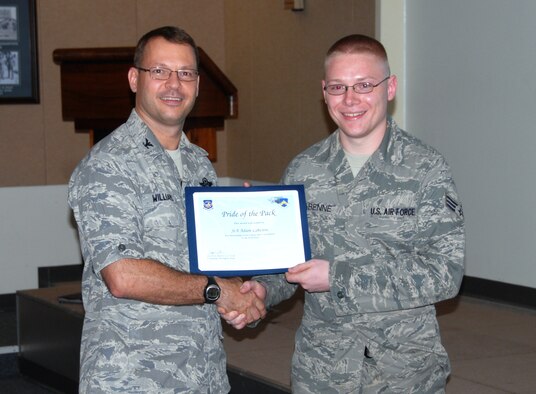 Senior Airman Adam D. Labenne, Pride of the Pack (U.S. Air Force photo/Capt. Omar Villarreal)